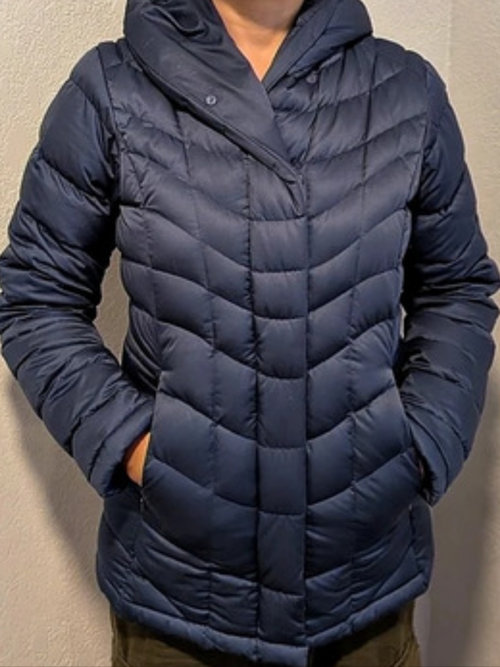 Patagonia Down Sweater Hoody Hooded Puffer Jacket Blue Size XS